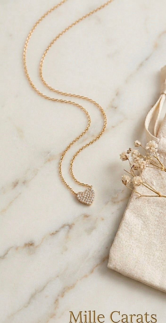 Collier D'Amour En Forme De Cœur 💛