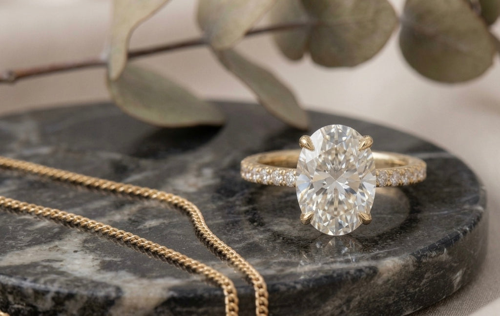 Bague Ovale Diamant – Élégance & Raffinement