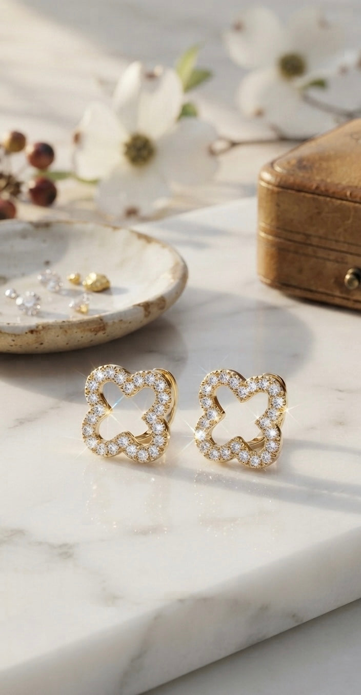Boucles d’Oreilles Trèfle Chic