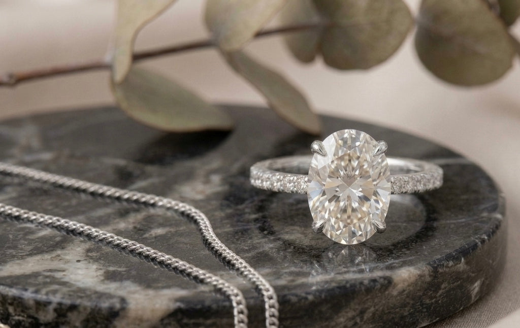 Bague Ovale Diamant – Élégance & Raffinement