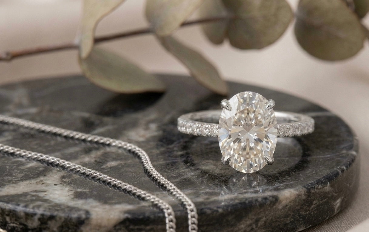 Bague Ovale Diamant – Élégance & Raffinement
