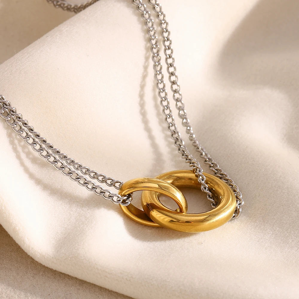 Collier Double Chaîne